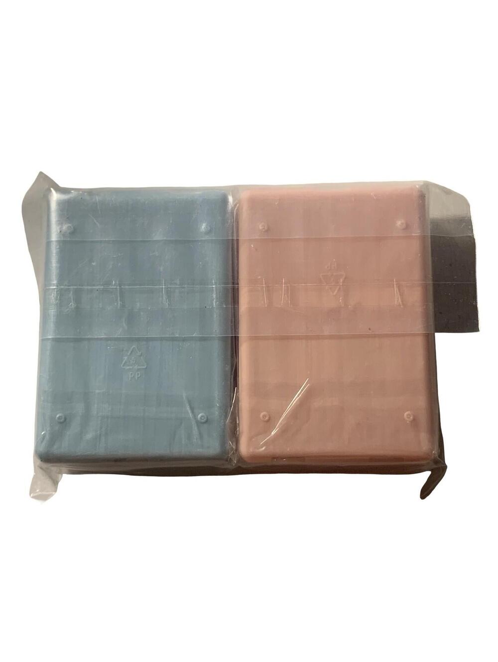 Urekt 7-Day 7-Compartment Travel Pill Organizer Case Set 2 Pack Pink Blue NEW